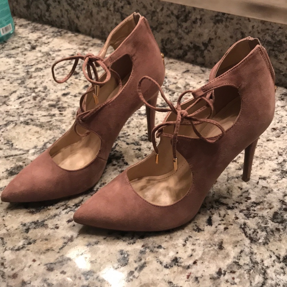 Marc Fisher Blush lace up pumps